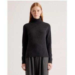NWT - Quince Mongolian Cashmere Turtleneck Sweater Charcoal Women's M